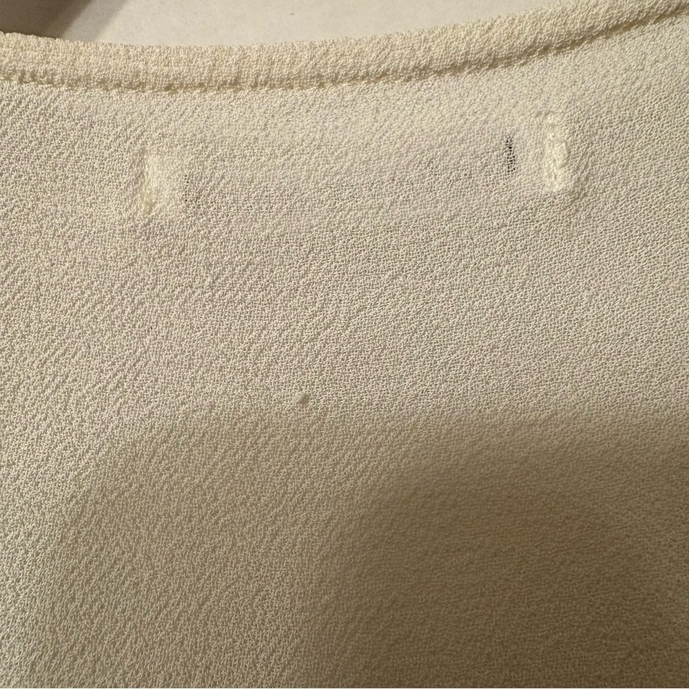 Reformation womens Ivory Lace Accent Blouse Size Small - Picture 3 of 15